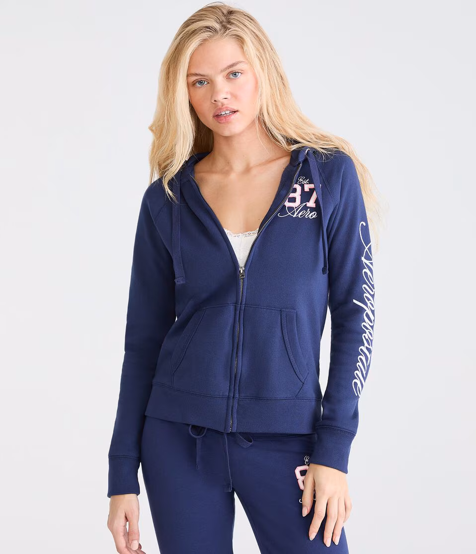 Aero 87 Logo Full-Zip Hoodie