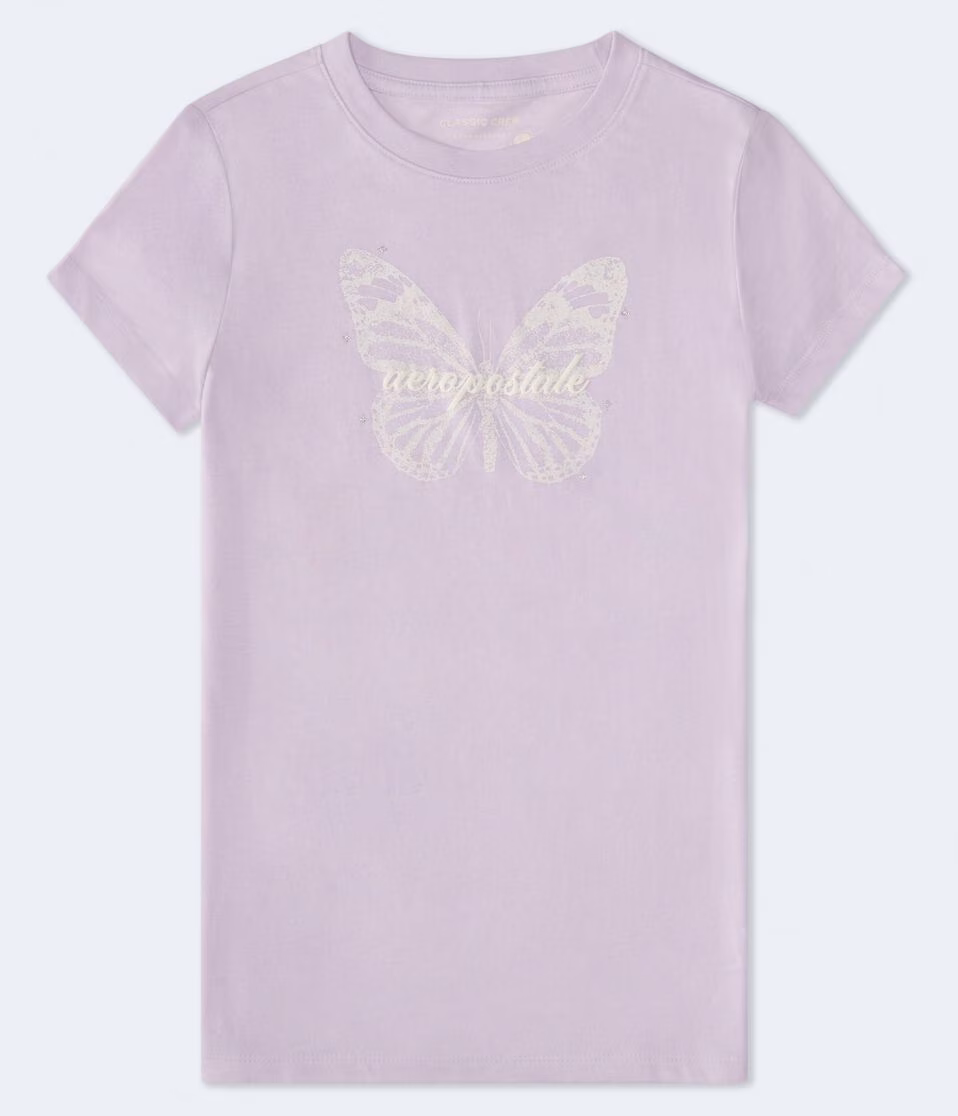 Aeropostale Butterfly Graphic Tee