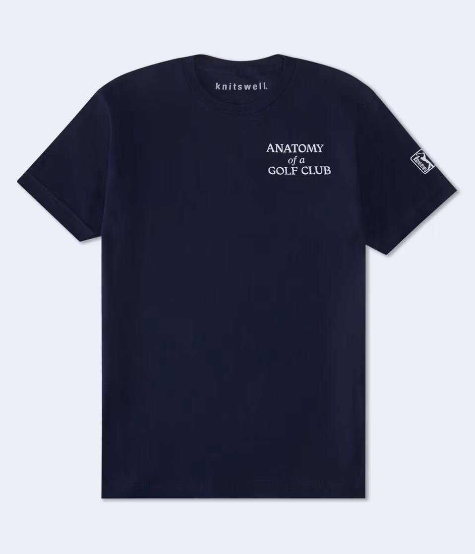 PGA Golf Club Anatomy Relaxed Graphic Tee
