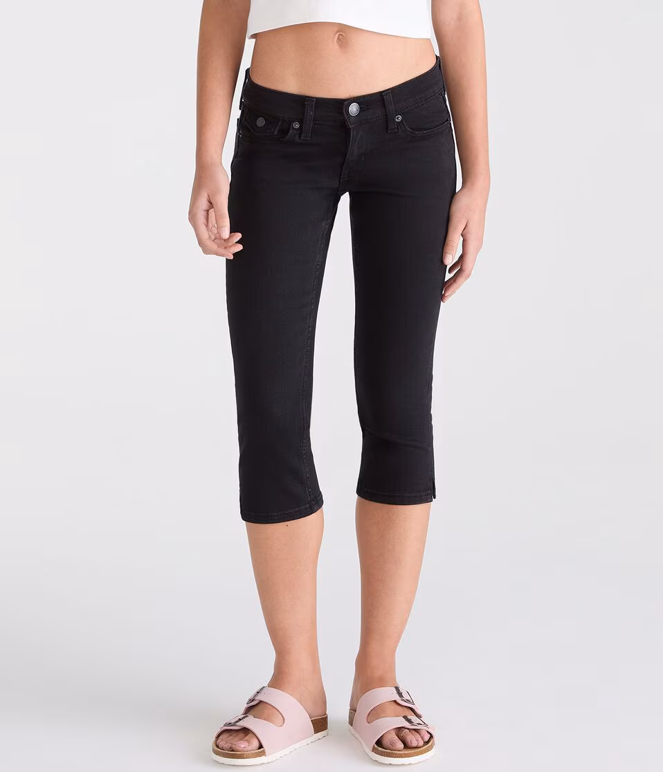 Super Low-Rise Skinny Denim Capris