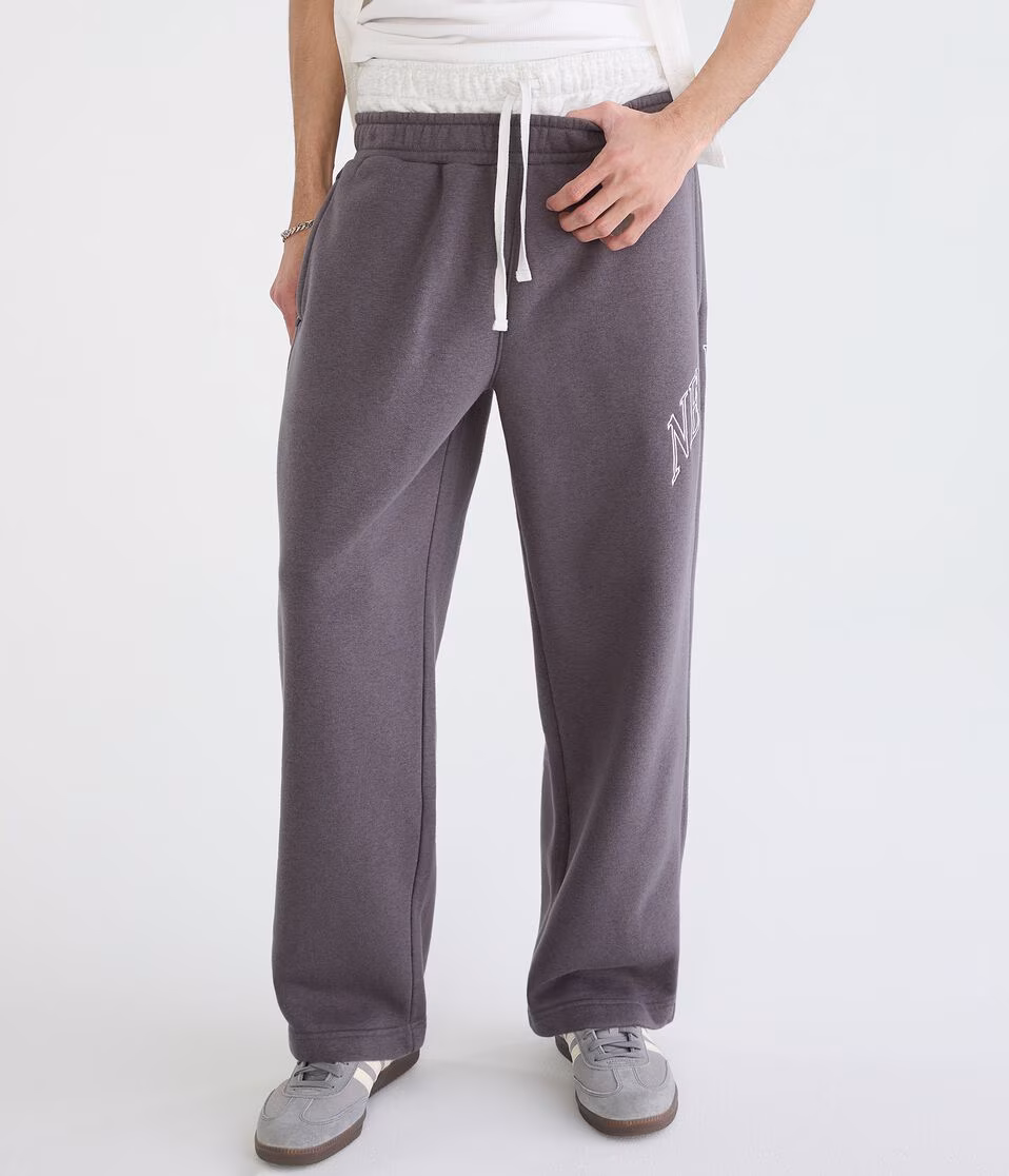 Cloud Soft New York Layered Waistband Baggy Sweatpants