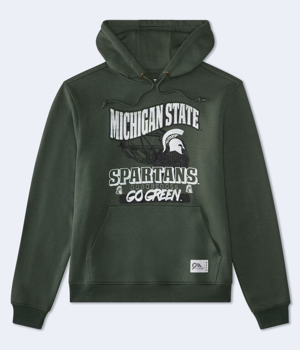 Michigan State Spartans Basketball Pullover Hoodie