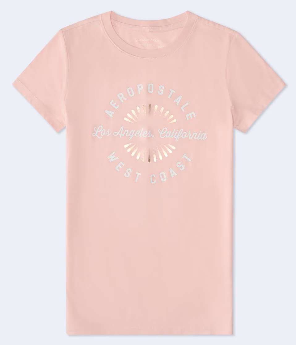 Aeropostale Los Angeles Foil Graphic Tee