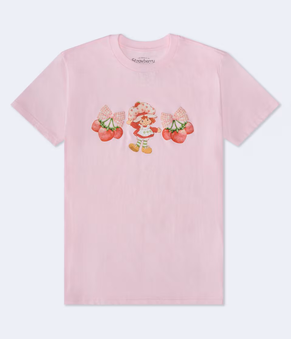 Strawberry Shortcake Bows Relaxed Graphic Tee