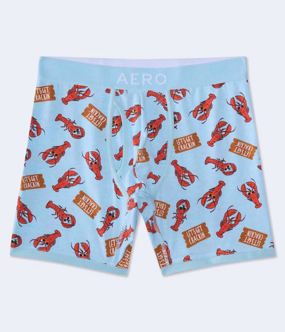 Lobster Crackin' 6" Knit Boxer Brief