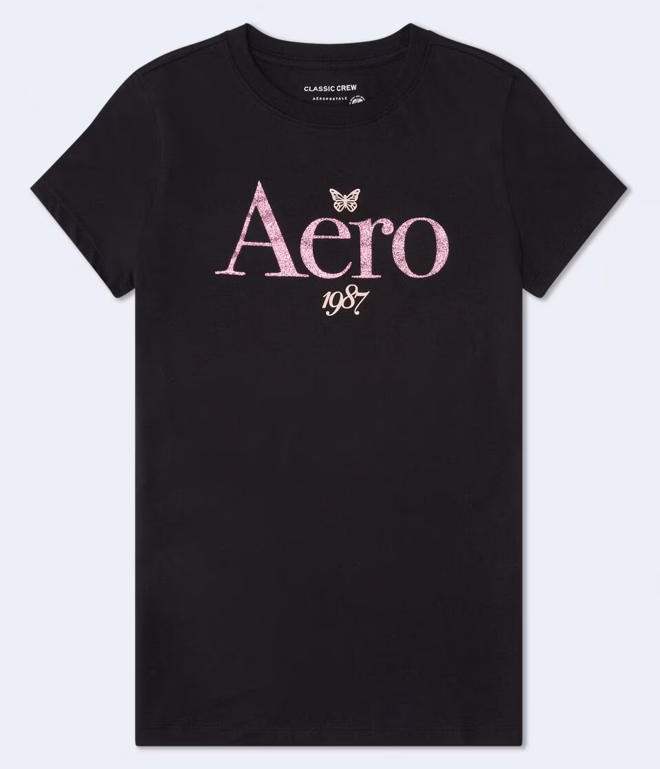 Aero 1987 Glitter Graphic Tee