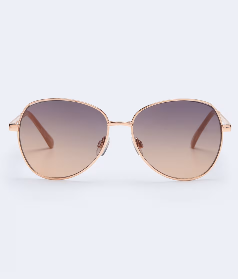 Tinted Aviator Sunglasses