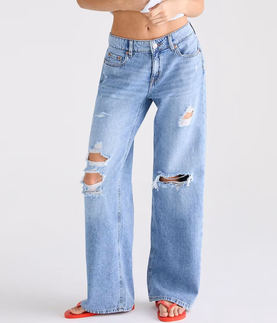Low-Rise Baggy Wide Leg Lightweight Luxe Jean